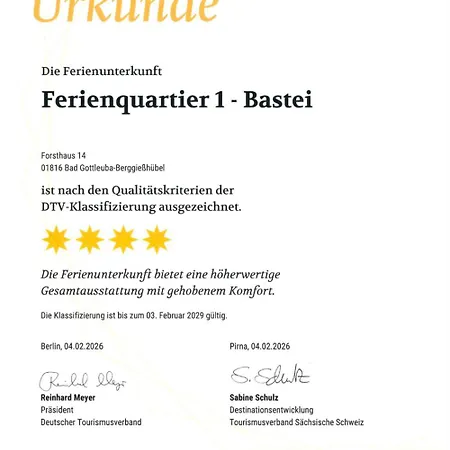 Ferienquartier- Forsthaus Appartement *